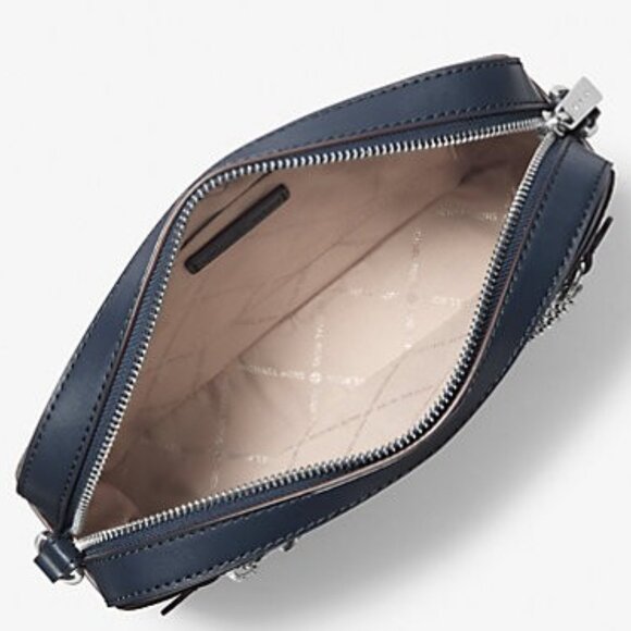 Michael Kors Jet Set Large Ombre Signature Logo Crossbody-Navy - Picture 2 of 5